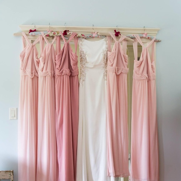 Bridesmaid dress (petal pink, long) - Picture 2 of 2